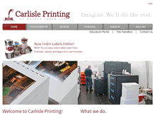 Tablet Screenshot of carlisleprinting.com